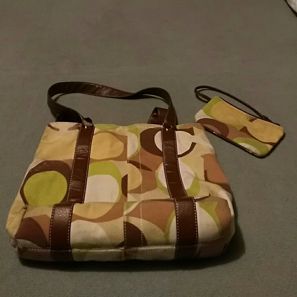 Coach Tote with Wristlet